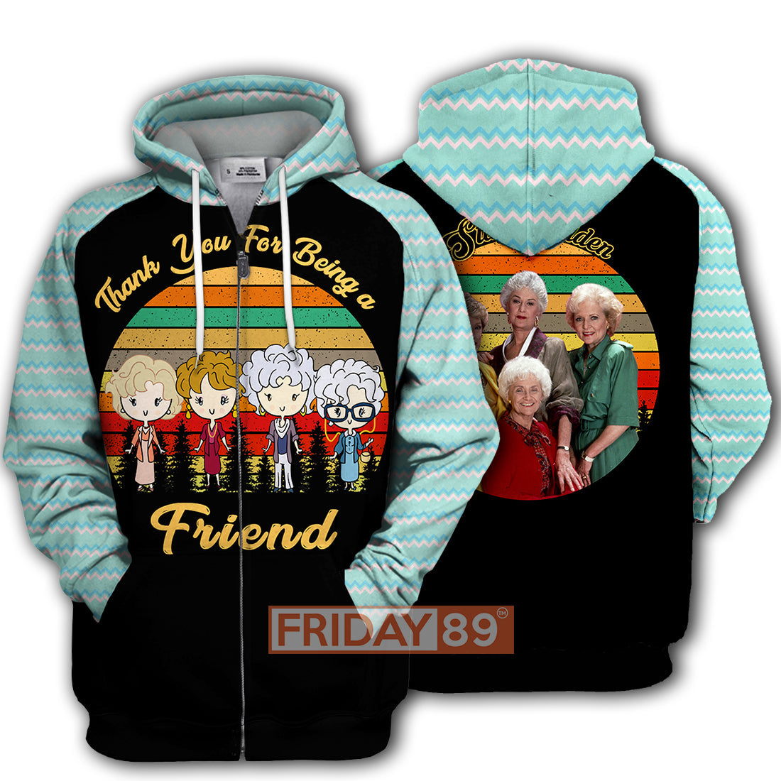 Unifinz Golden Girl Hoodie Thank You For Being A Golden Friend Girls T-shirt Golden Girl Shirt Sweater Tank 2025