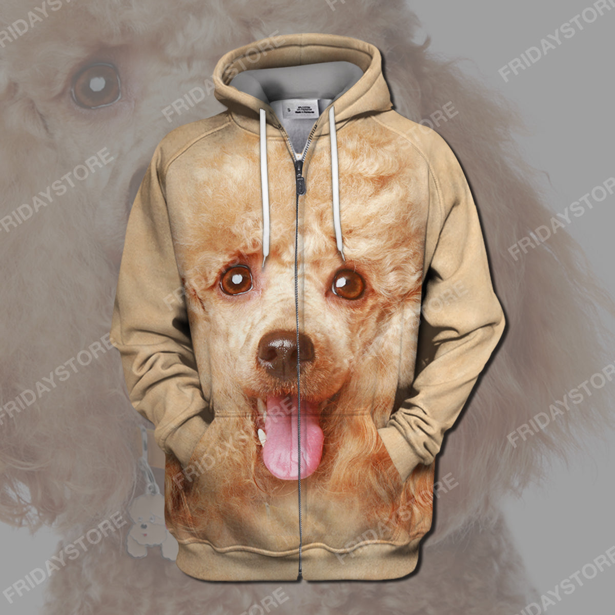 Unifinz Dog Hoodie Poodle Hoodie Poodle Dog Graphic Pale Yellow Hoodie Cute Dog Shirt Sweater Tank Apparel 2026