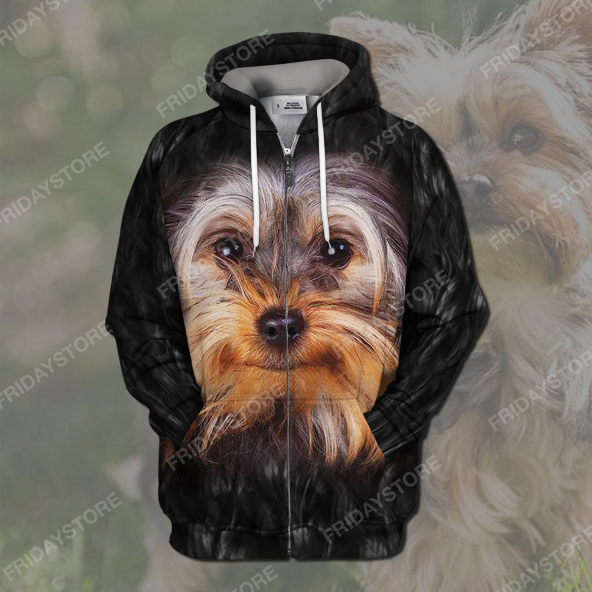 Unifinz Dog Hoodie Yorkshire Terrier Black Hoodie Yorkshire Terrier Dog Graphic Shirt Cute Dog Shirt Sweater Tank For Dog Lovers 2026