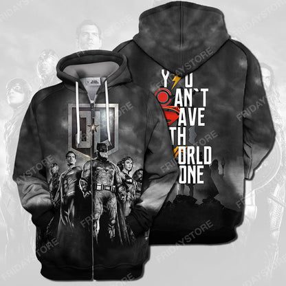 Unifinz DC Hoodie JL You Cant Save The World Alone T-shirt Cool High Quality DC Shirt Sweater Tank 2026