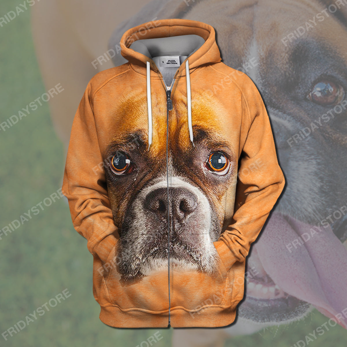 Unifinz Dog T-shirt Boxer Dog HoodieBoxer Dog Graphic Orange T Shirt Awesome Dog Hoodie Sweater Tank Apparel 2026