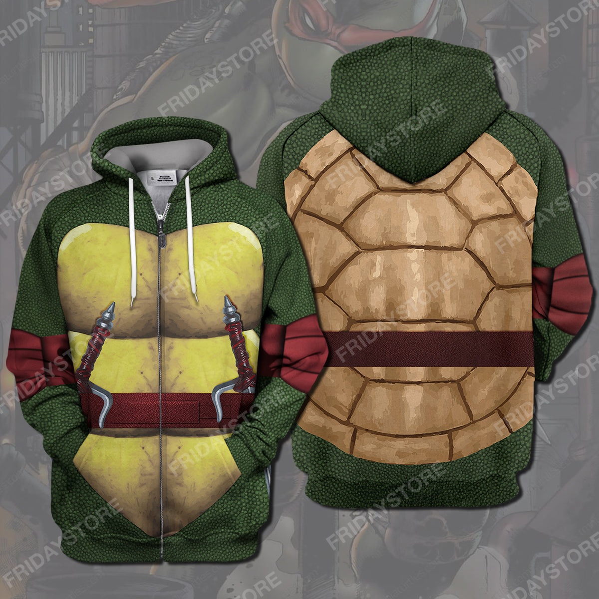 Unifinz TMNT Hoodie Raphael Ninja Turtles Costume T-shirt TMNT Shirt Sweater Tank Cool TMNT Cosplay Costume Apparel 2026