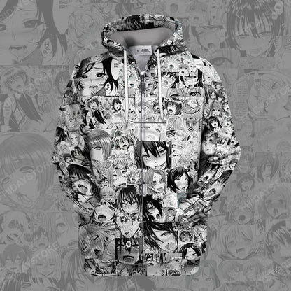 Unifinz Ahegao Hoodie Ahegao Shirt Ahegao Anime  High Quality T Shirt Sweatshirt Tank  2026