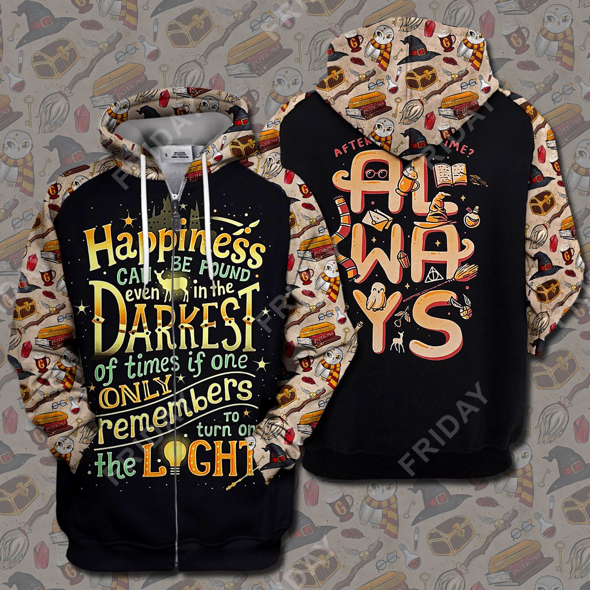 Unifinz HP T-shirt Happiness Can Be Found Even In The Darkest T-shirt Awesome High Quality HP Hoodie Sweater Tank 2026